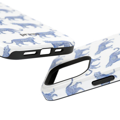 Blue Leopard Pattern Phone Case