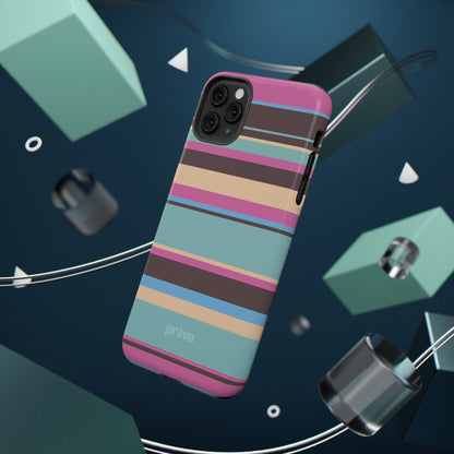 Cocoa Palm Stripes Phone Case