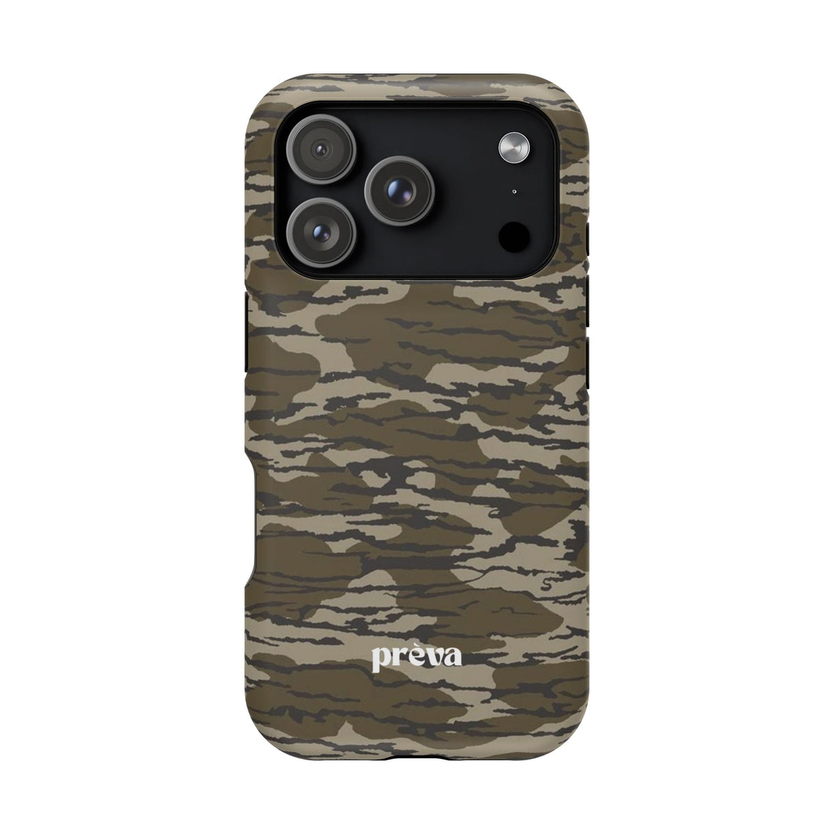 Camo Impact-Resistant Phone Case — Military Green Rugged Protection
