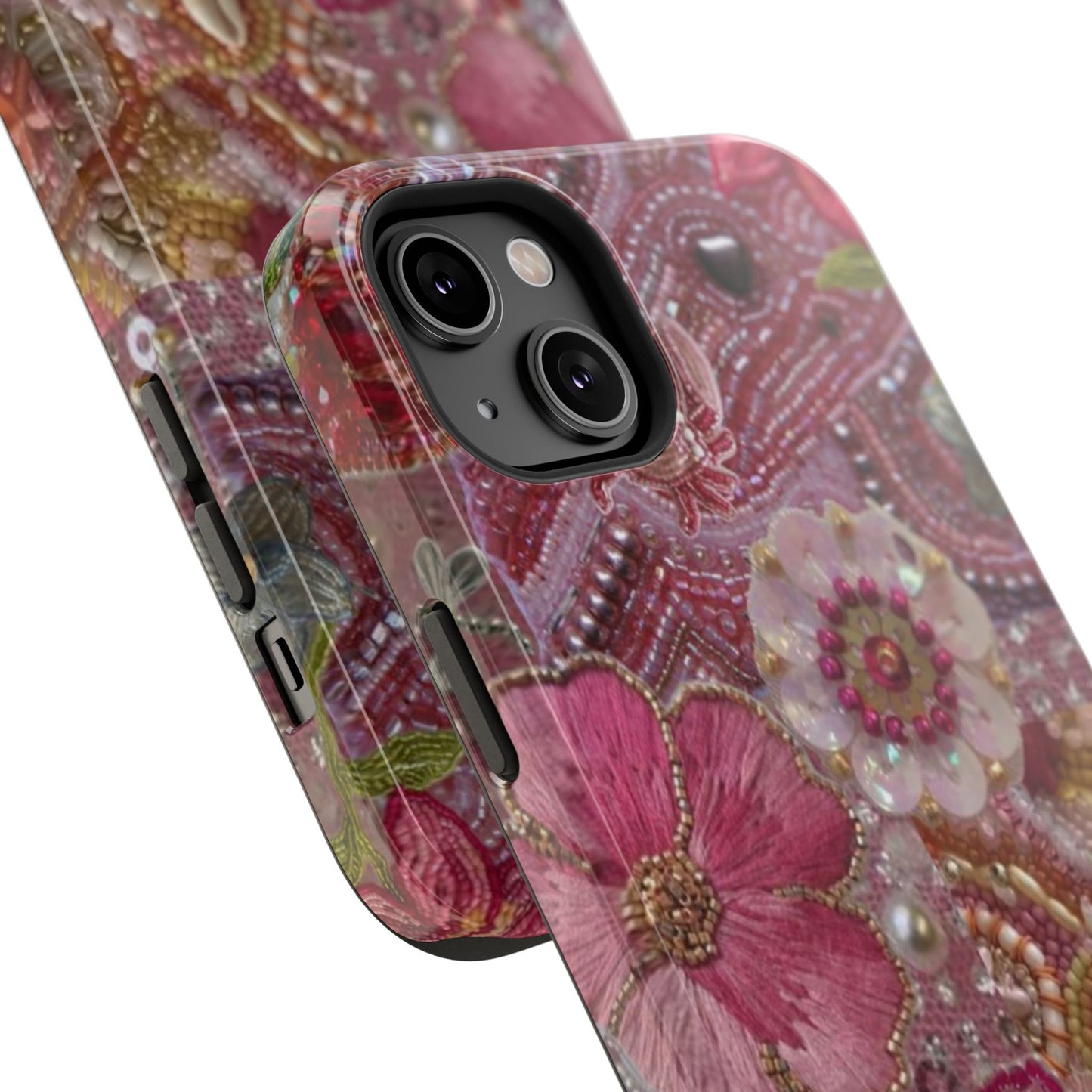 Floral Embroidery Phone Case