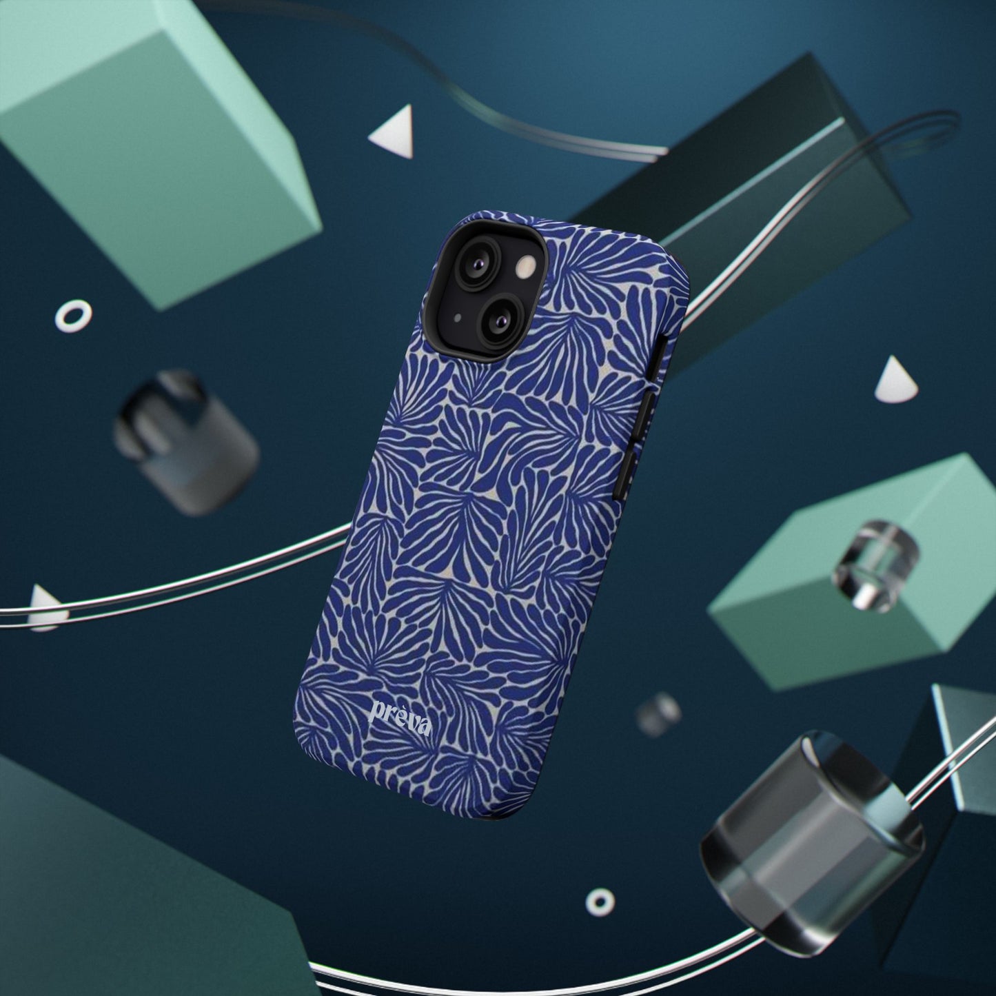 Blue Abstract Greek Phone Case