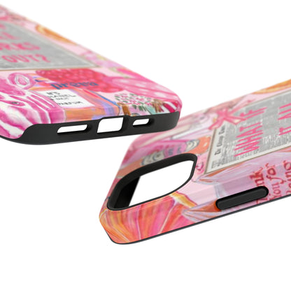 Pink "What If It All Works Out?" Collage Phone Case