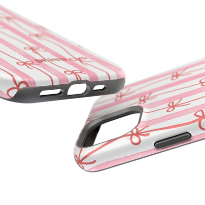 Pink Bow Chain Phone Case