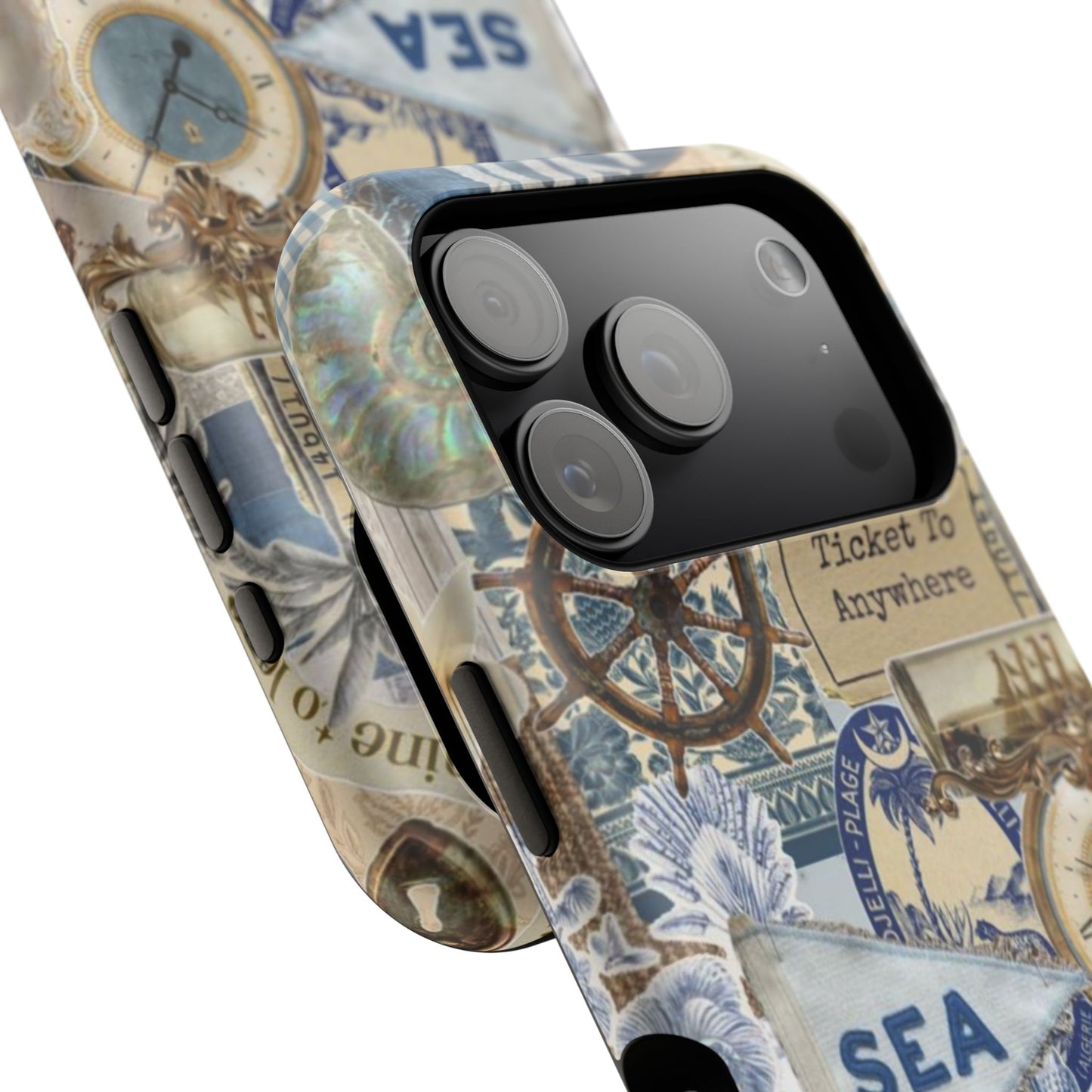 Neutral Travel Collage Phone Case