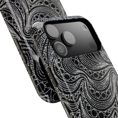 Abstract Midnight Lace Phone Case