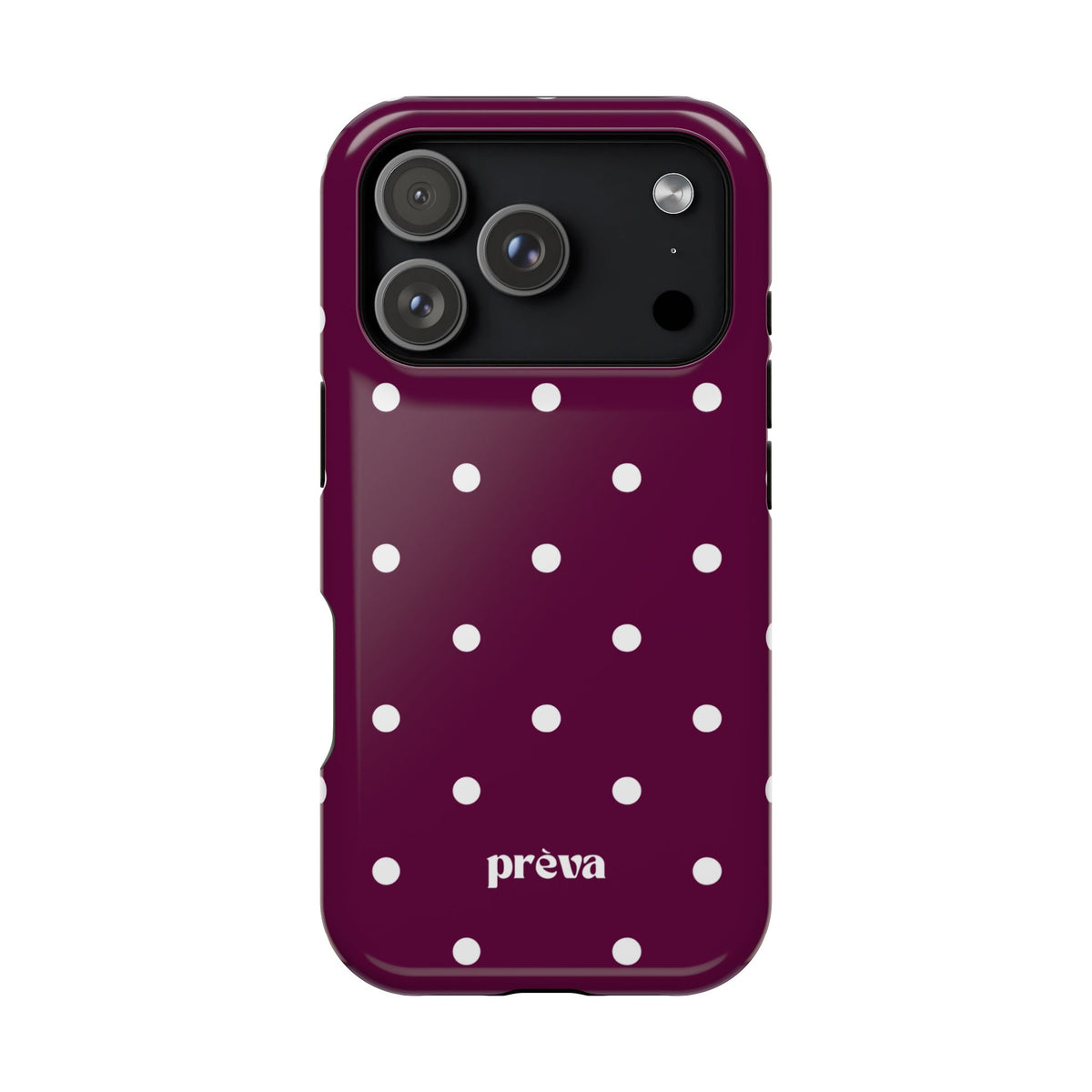 Maroon Polka Dot Phone Case