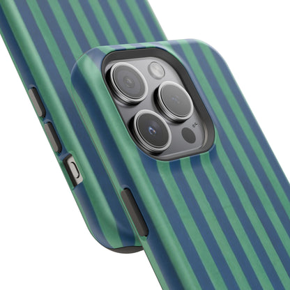 Green & Blue Stripes Phone Case