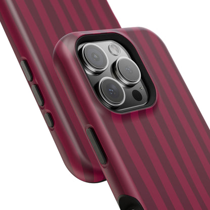 Burgandy Stripes x Ava Dudderar Phone Case