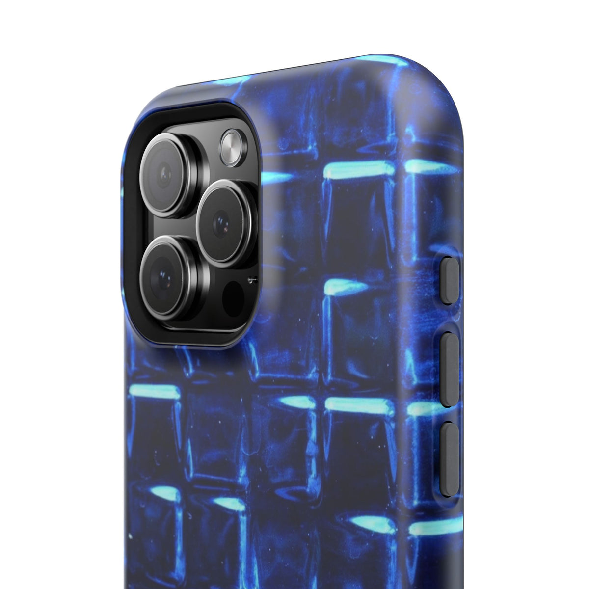 Blue Glass Tile Impact-Resistant Phone Case