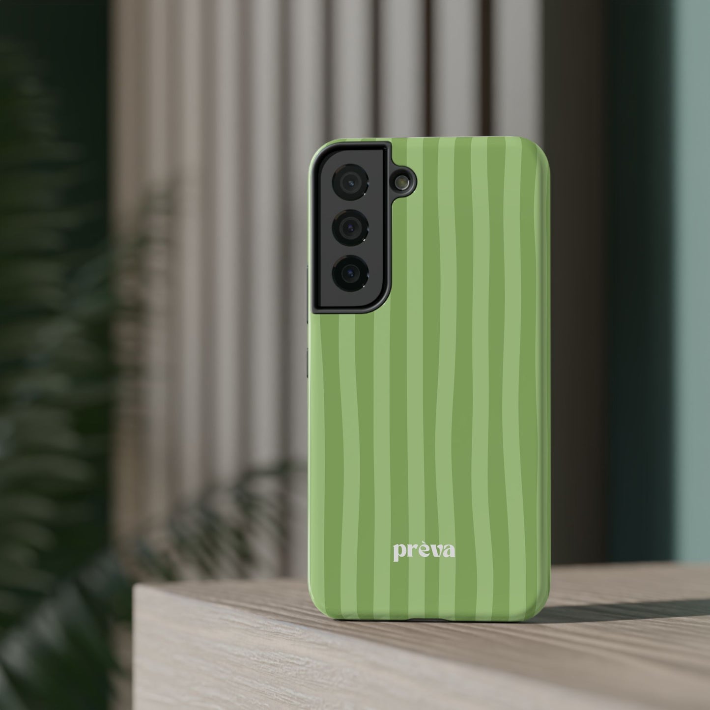 Light Green Stripes Phone Case