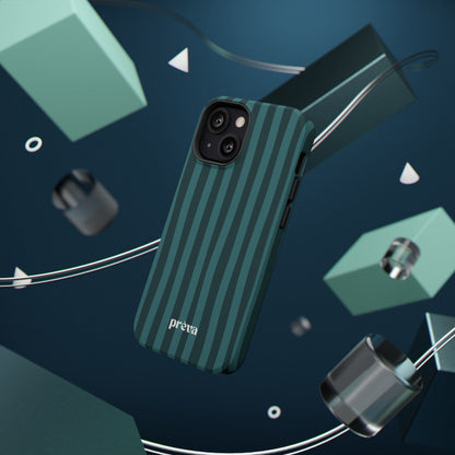 Dark Stripes Turquoise Phone Case