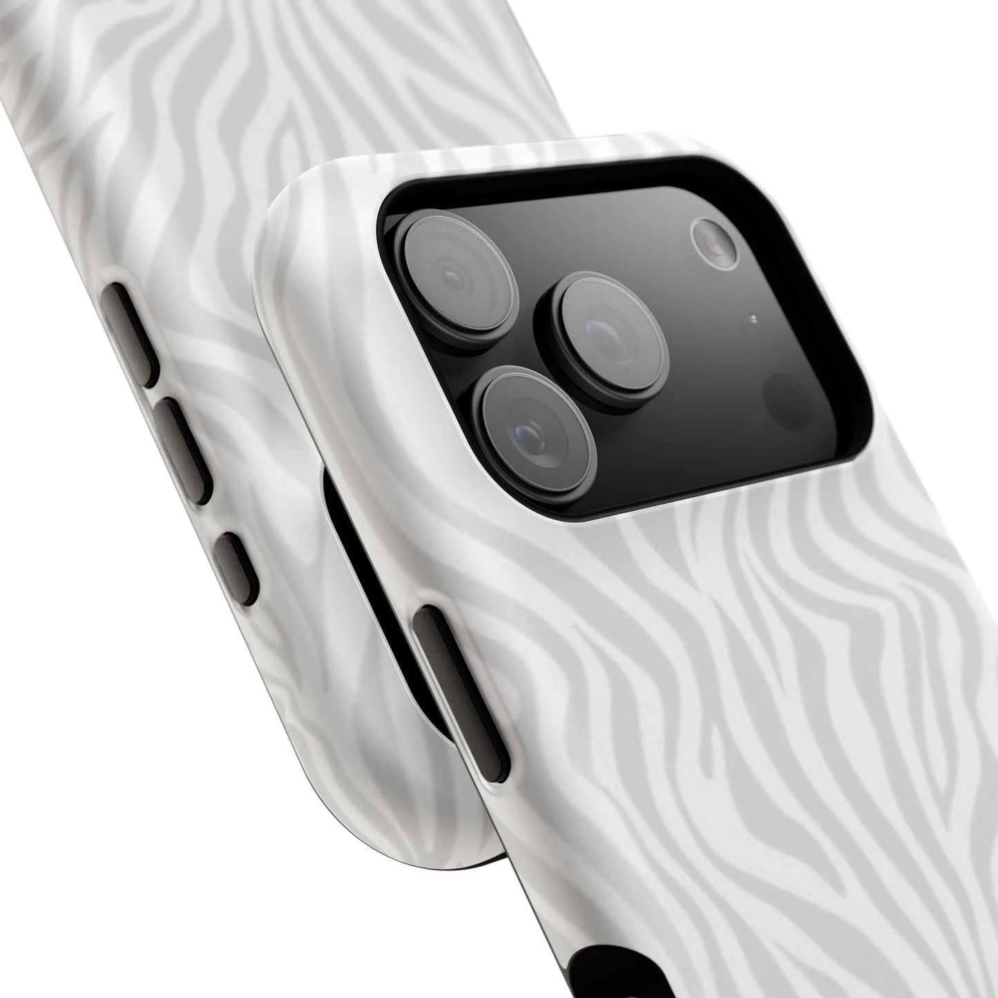 Zebra White Wave Phone Case