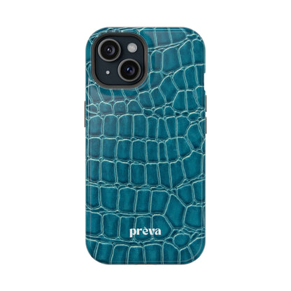 Teal Croc Phone Case