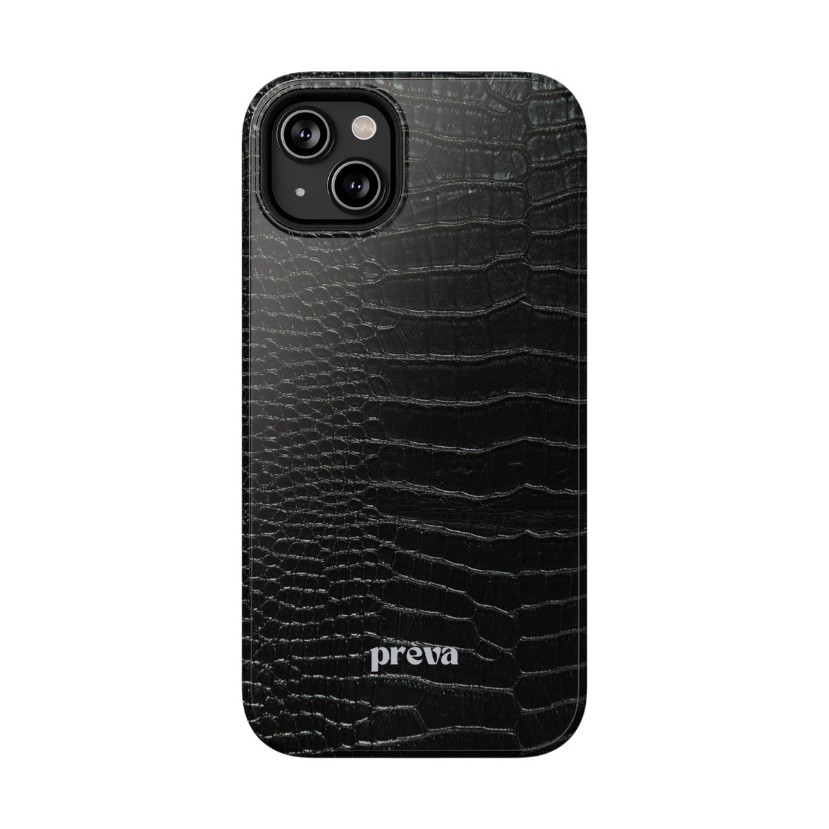 Black Croc Phone Case