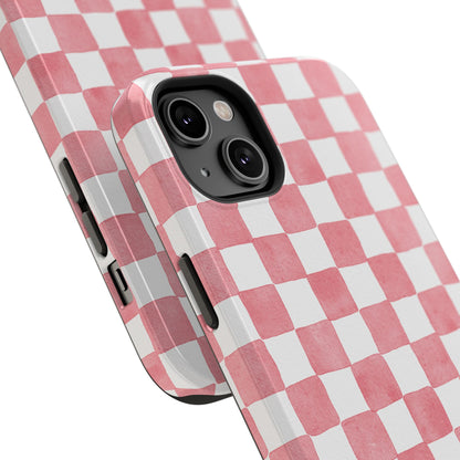 Pink Checkers Phone Case