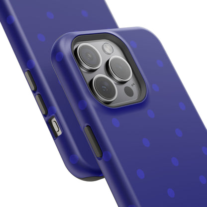 Dark Blue Polka Dots Phone Case