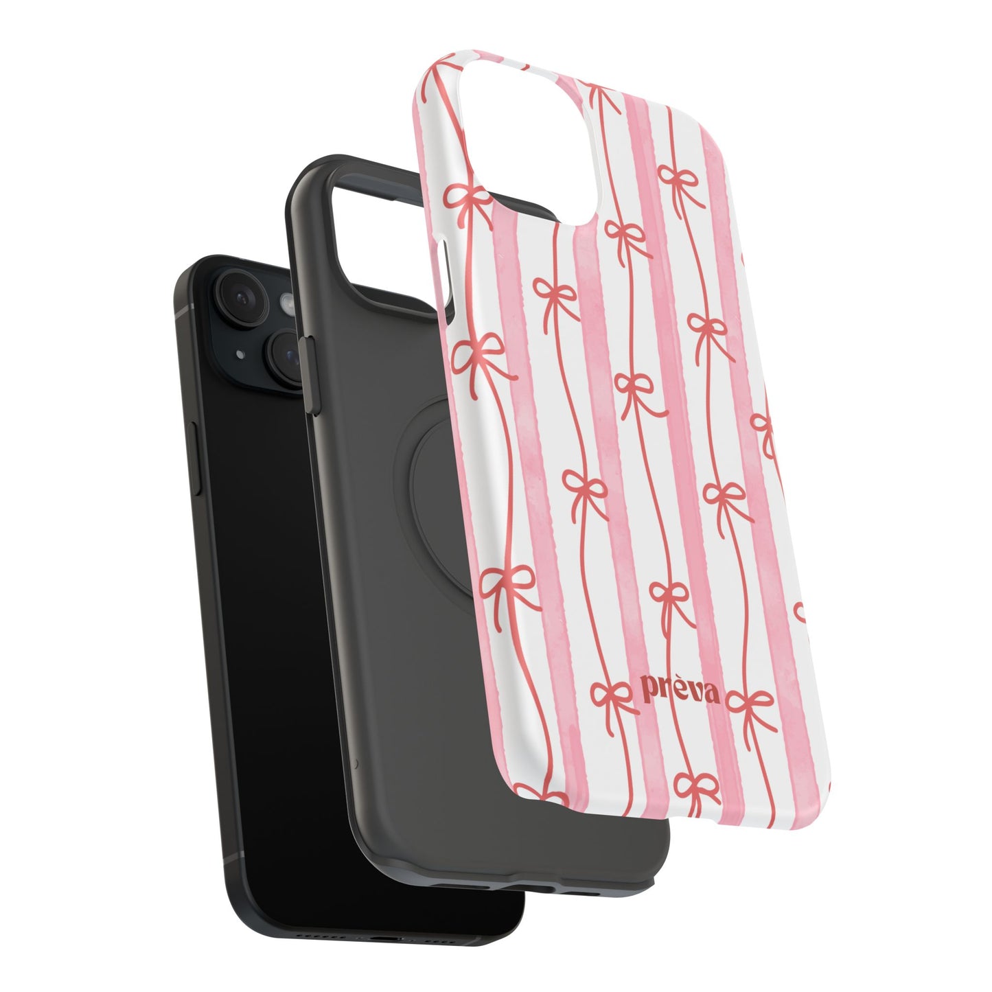Pink Bow Chain Phone Case