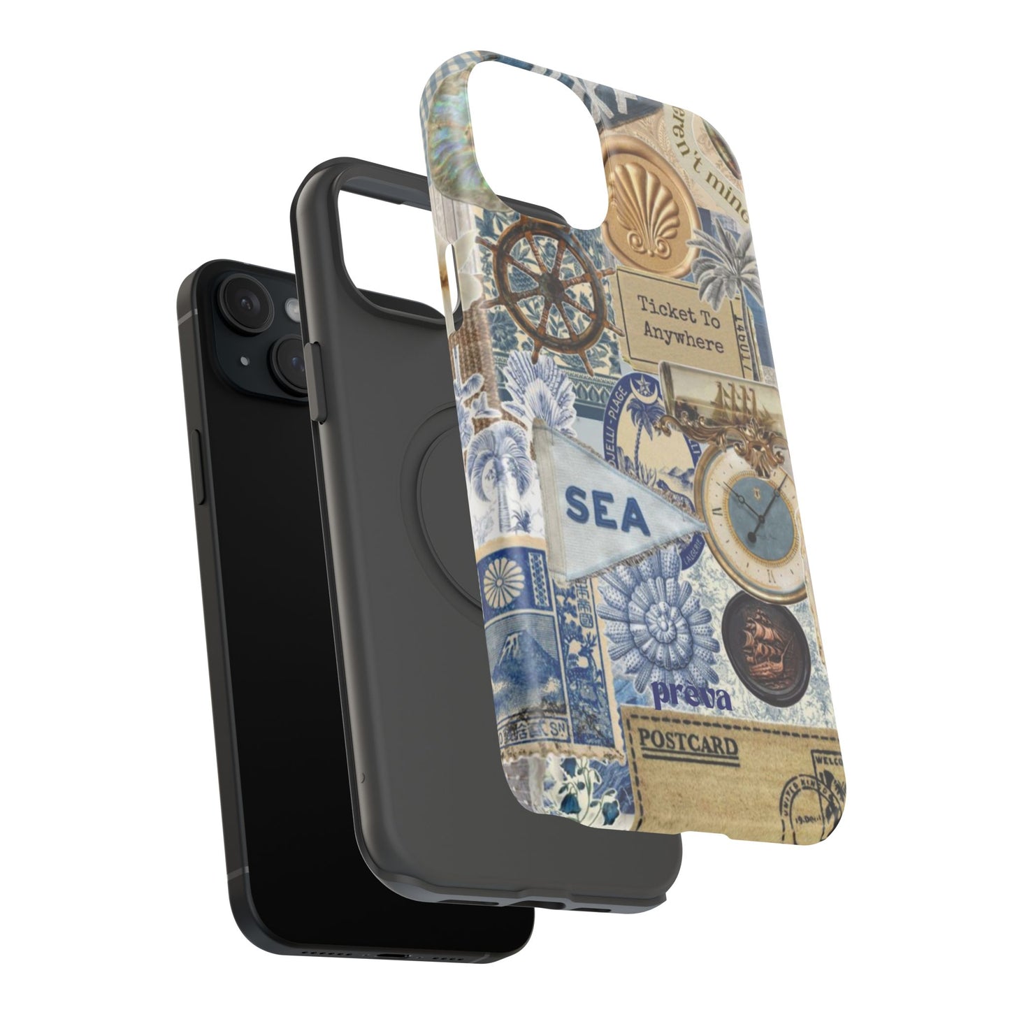 Neutral Travel Collage Phone Case