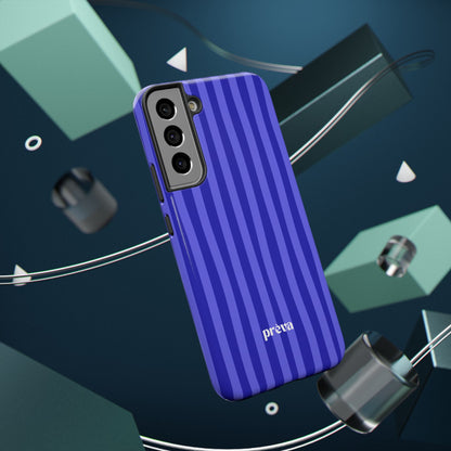 Neon Blue Stripes Phone Case