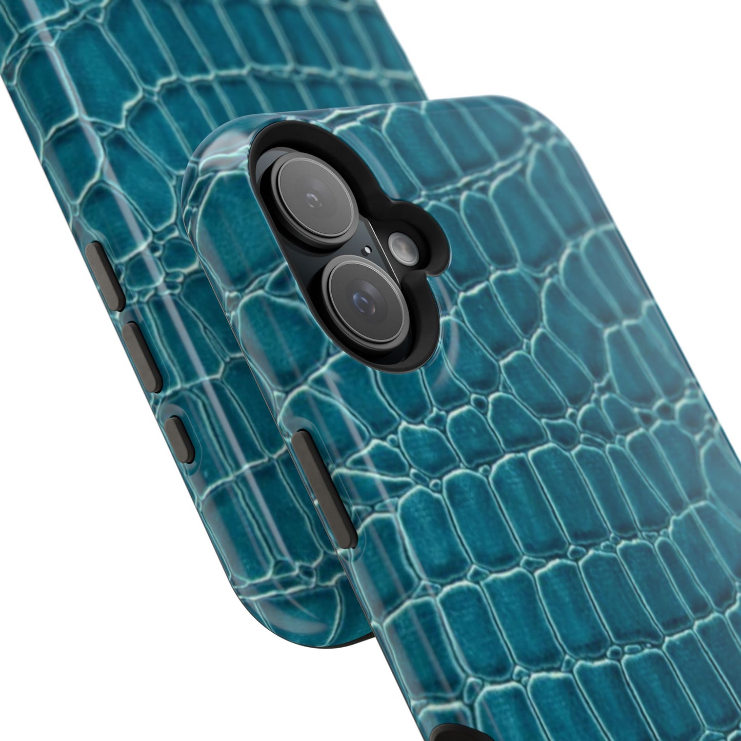 Teal Croc Phone Case