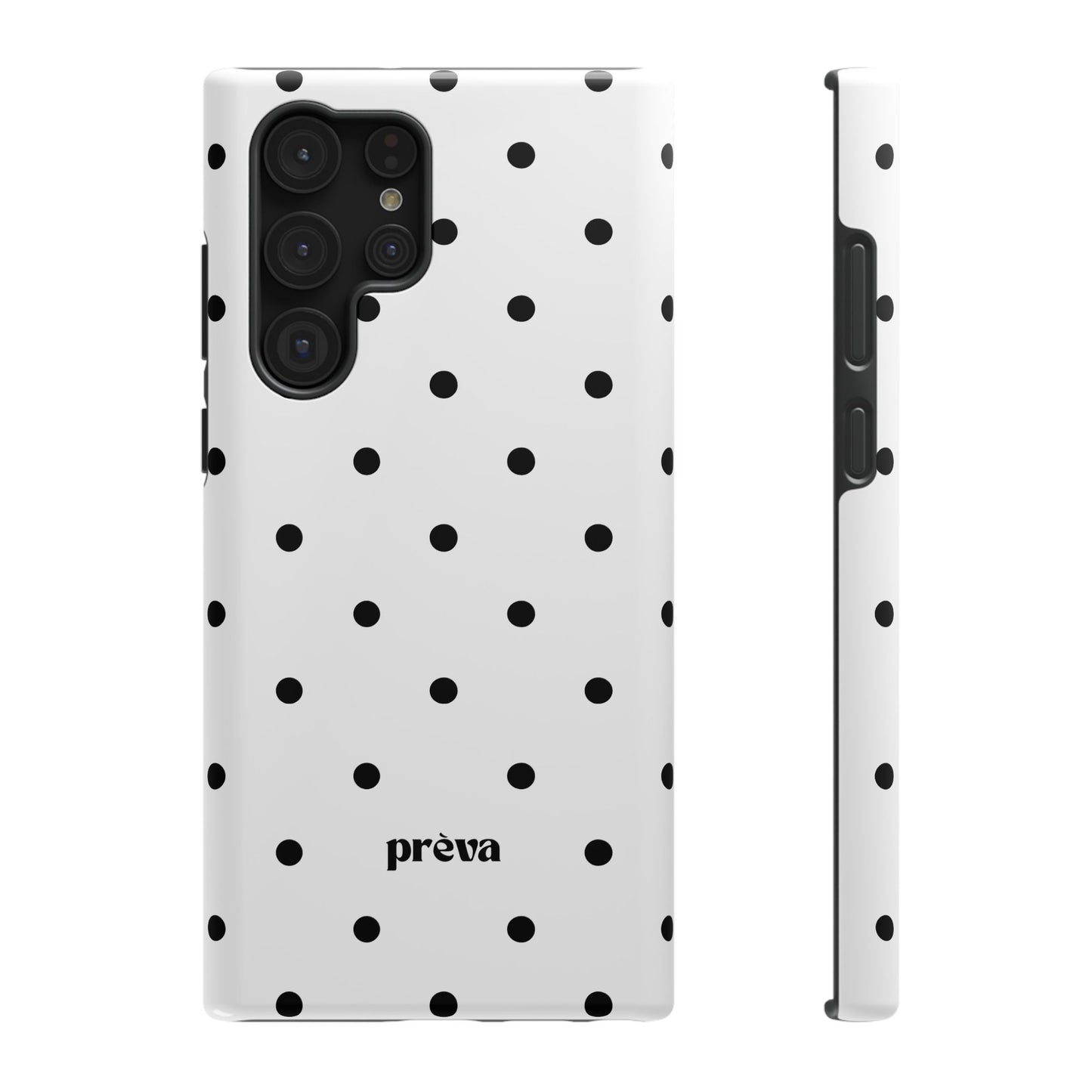 B&W polka dots Phone Case