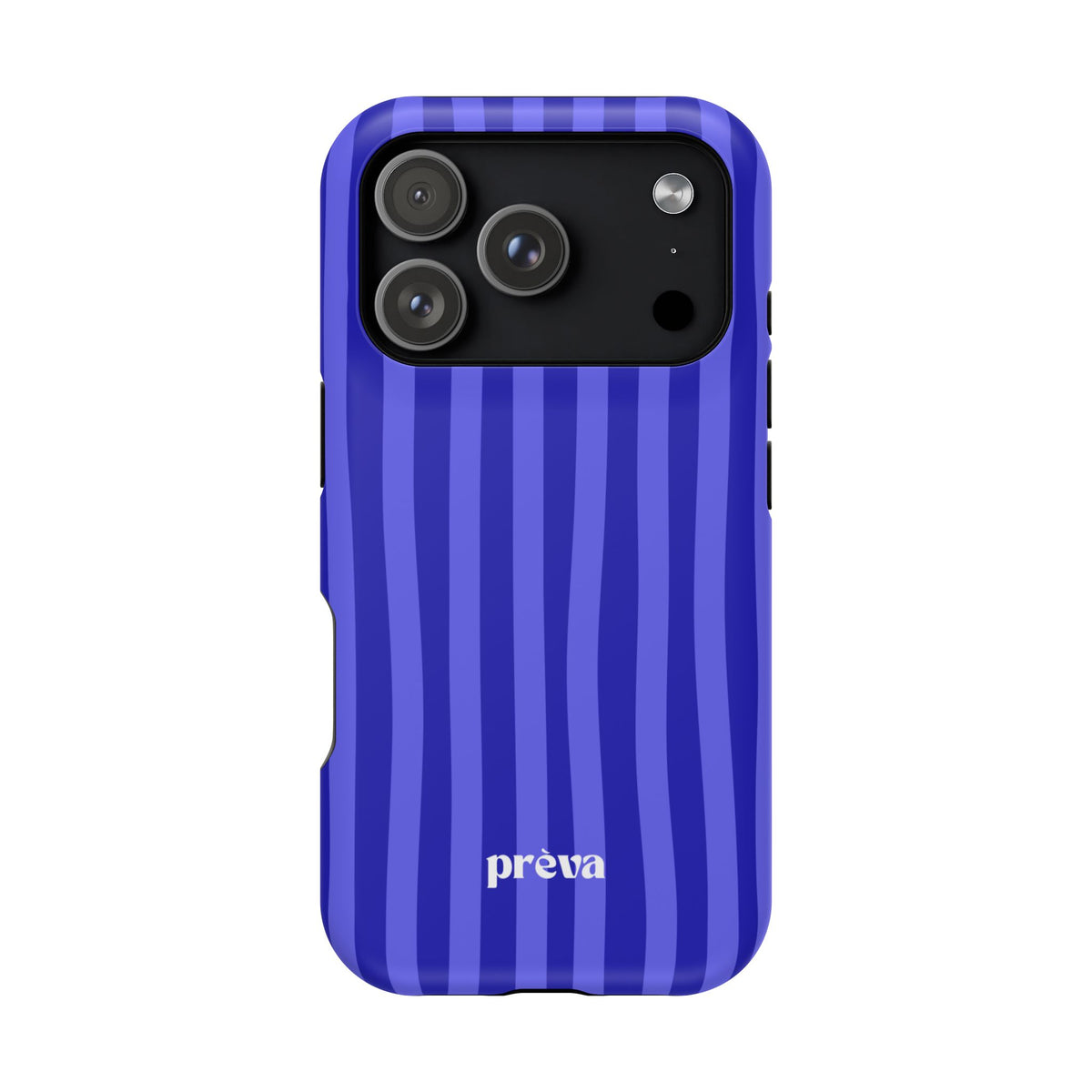 Neon Blue Stripes Phone Case