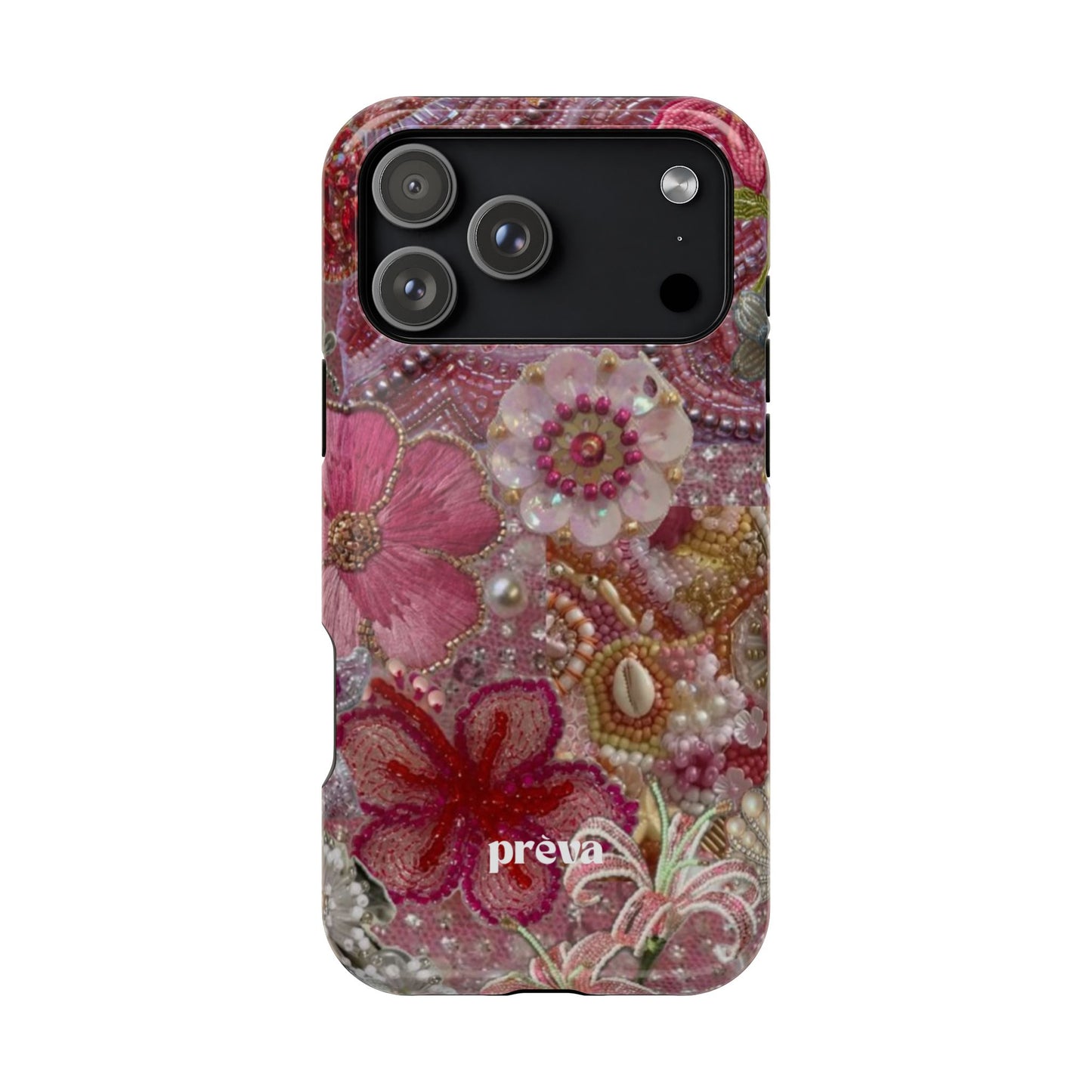 Floral Embroidery Phone Case