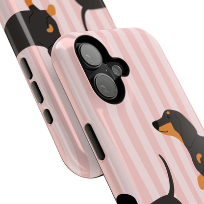 Dachshund Pink Stripes