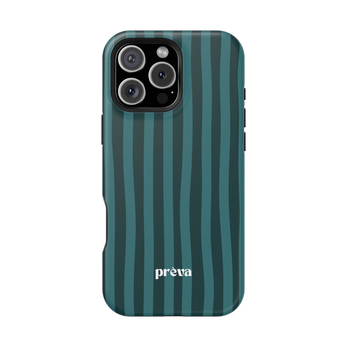 Dark Stripes Turquoise Phone Case
