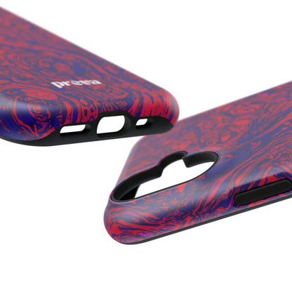 Marbled Red & Purple Impact Phone Case