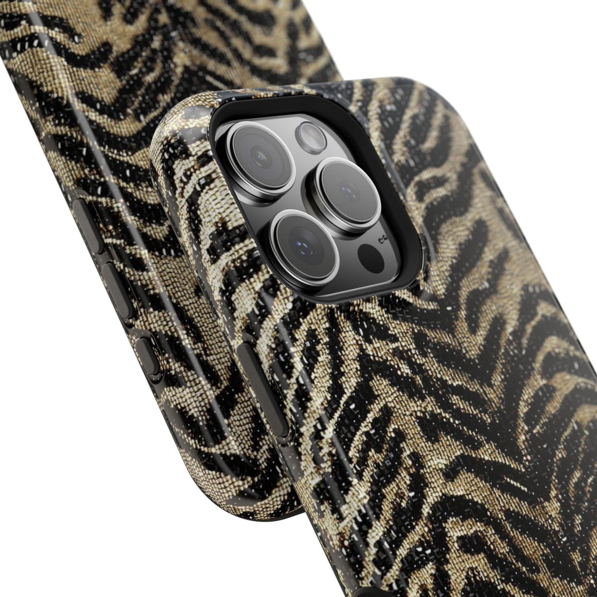 Phone Case — Impact‑Resistant Tiger Print Rug Texture