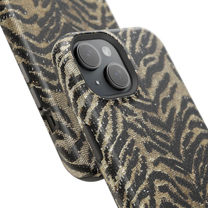 Phone Case — Impact‑Resistant Tiger Print Rug Texture
