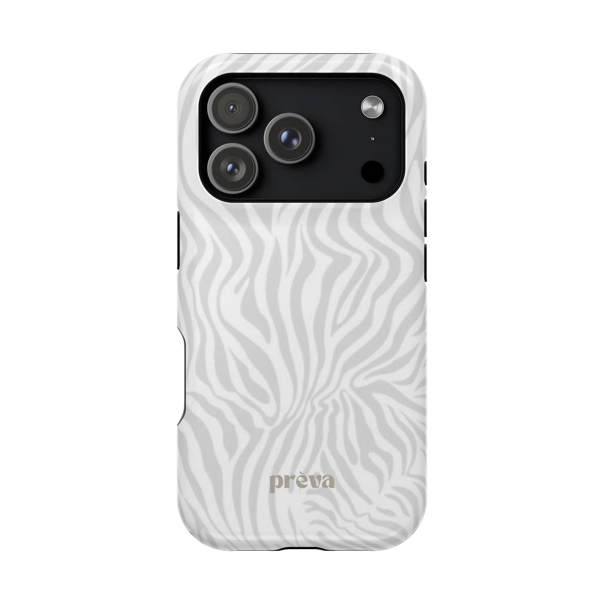 Zebra White Wave Phone Case