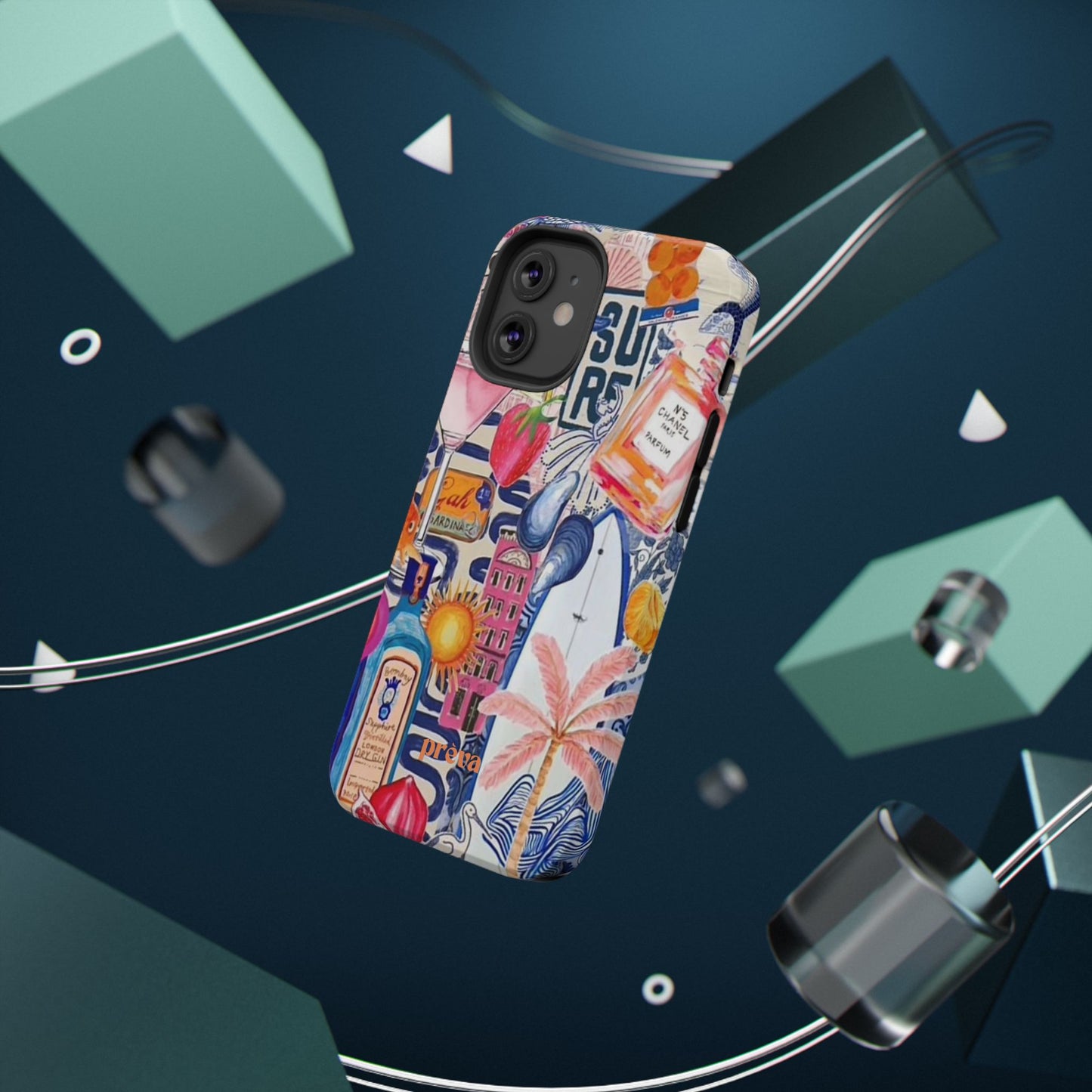 Tropical Beach Collage Phone Case