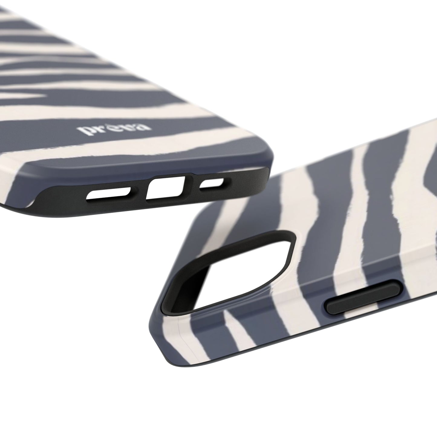 Navy & Cream Zebra Phone Case