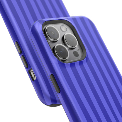 Neon Blue Stripes Phone Case