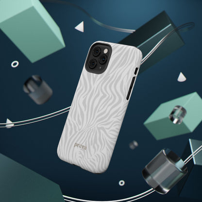 Zebra White Wave Phone Case