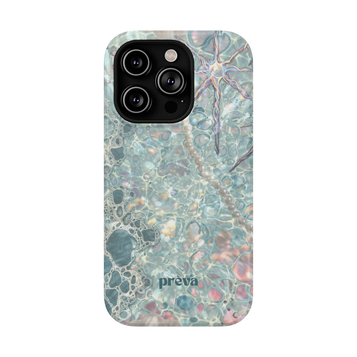 Marbled Seafoam Impact-Resistant Phone Case