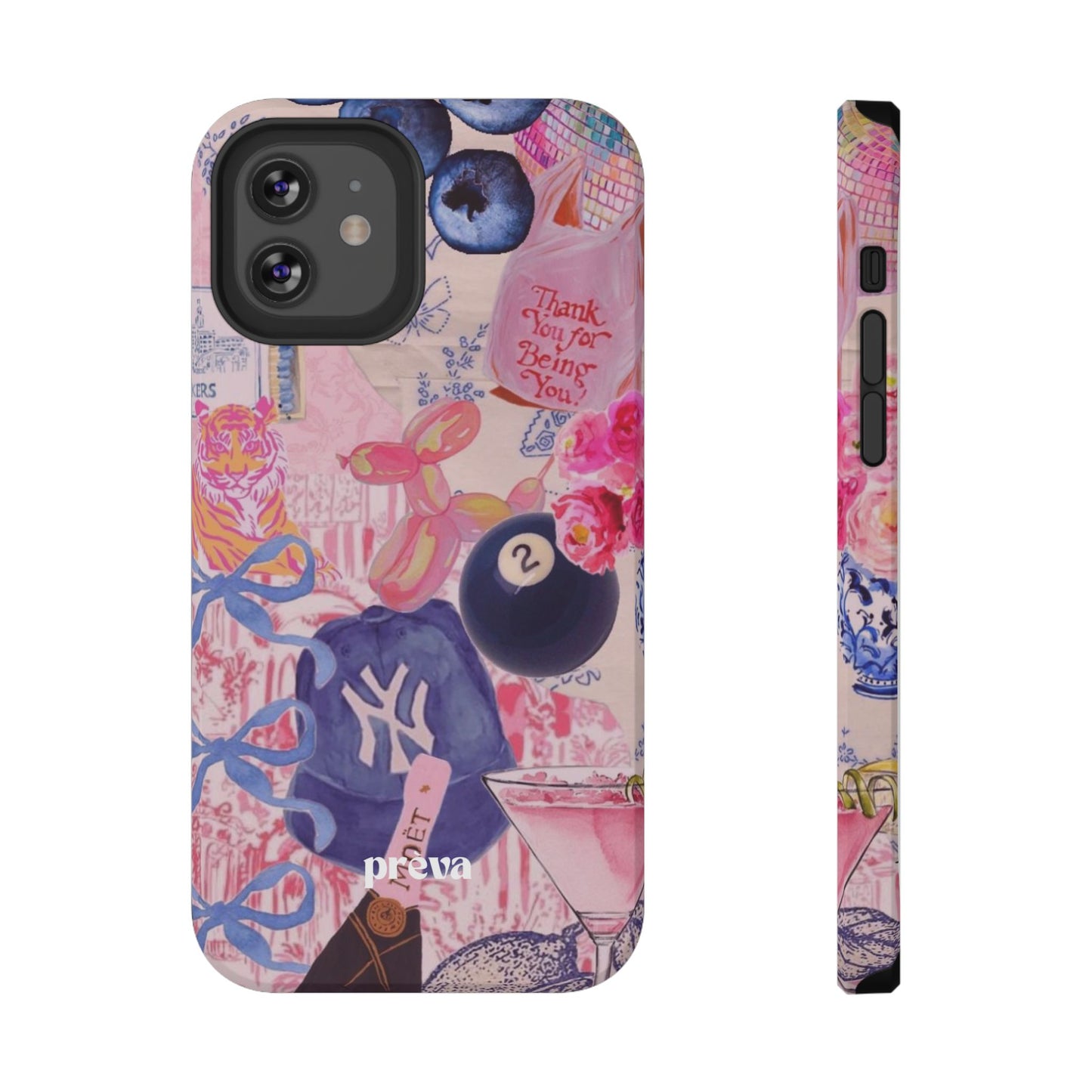 Retro 8 Ball Collage Phone Case