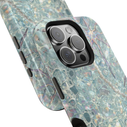 Marbled Seafoam Impact-Resistant Phone Case