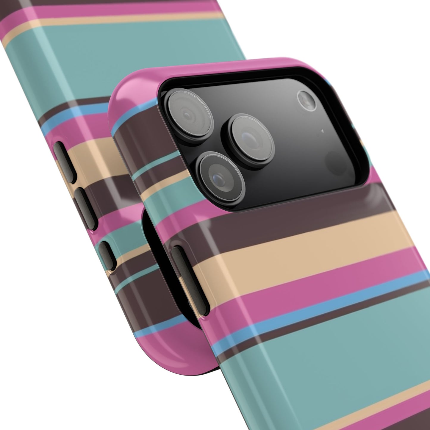 Cocoa Palm Stripes Phone Case