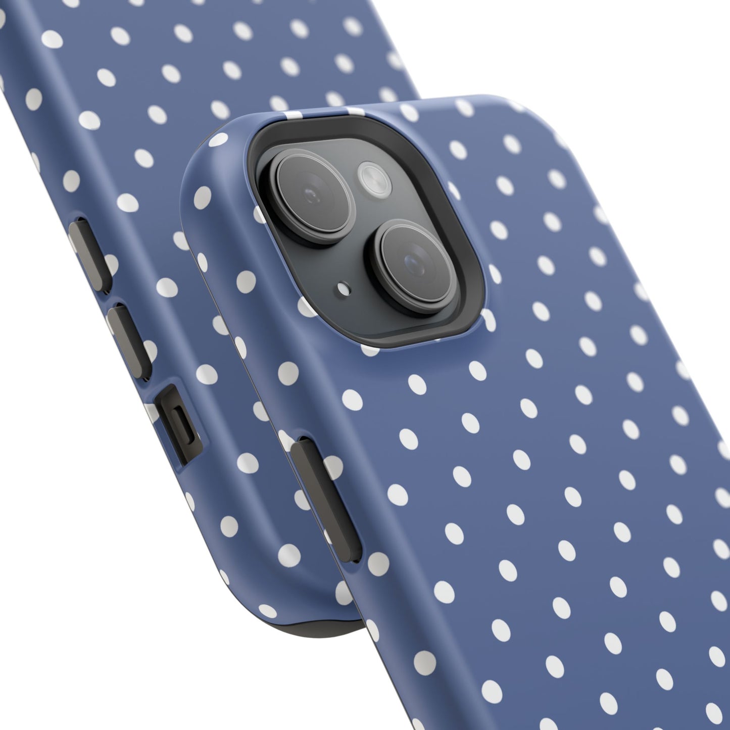 Navy Polka Dot Phone Case