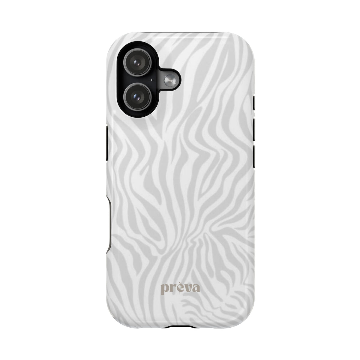 Zebra White Wave Phone Case