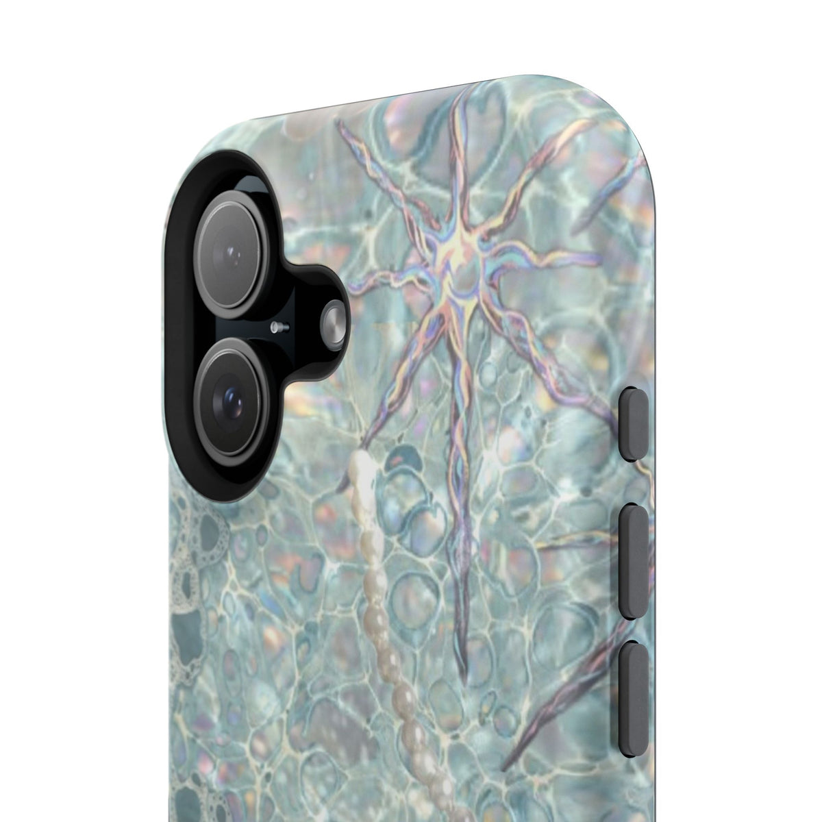 Marbled Seafoam Impact-Resistant Phone Case