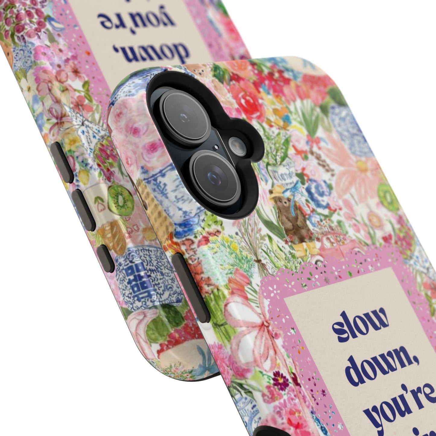 Slow Down Flowers x notsoken Phone Case