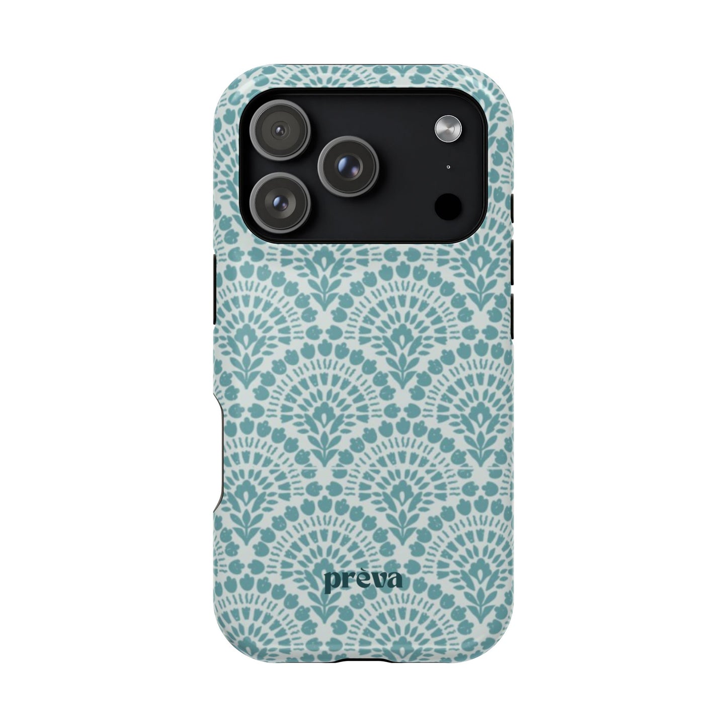 Aqua Lace Pattern Phone Case