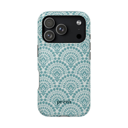 Aqua Lace Pattern Phone Case
