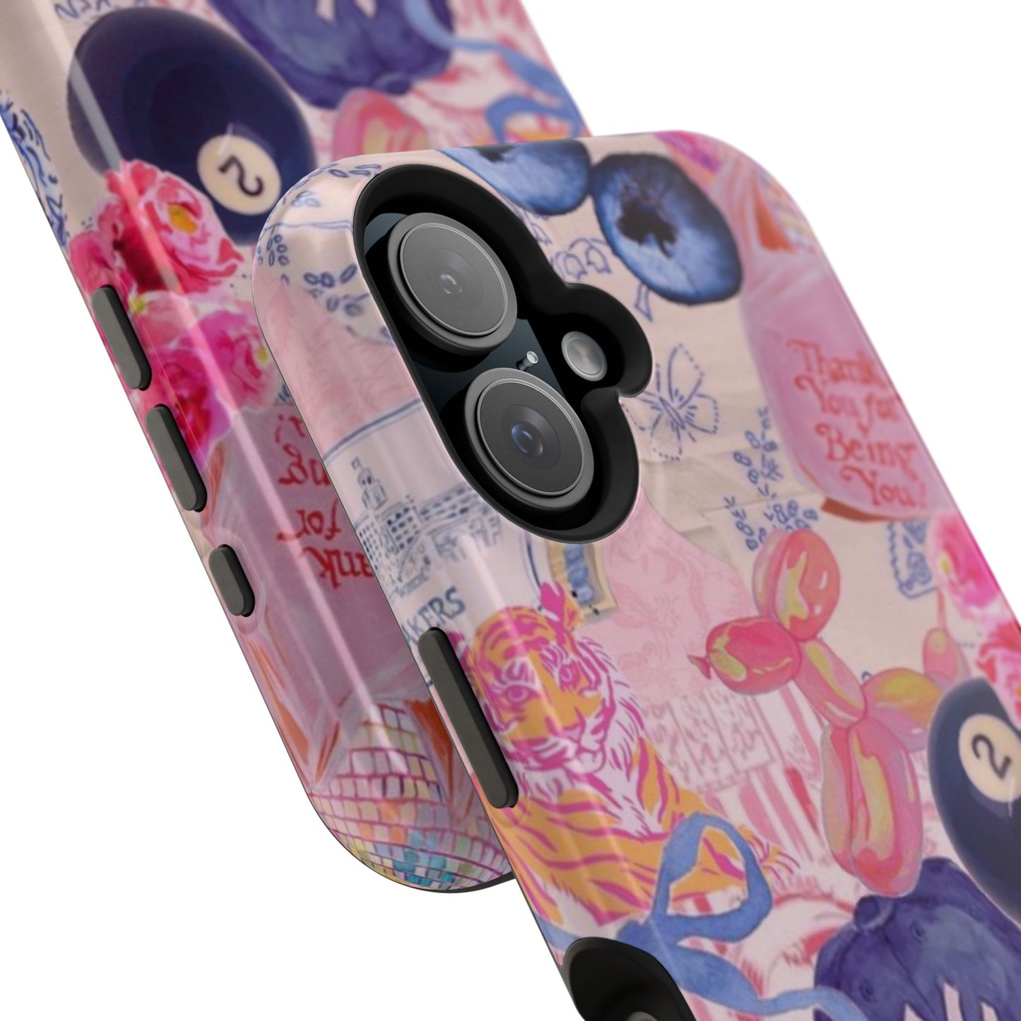 Retro 8 Ball Collage Phone Case