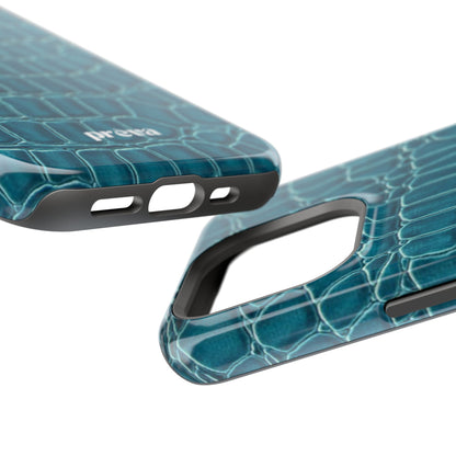 Teal Croc Phone Case