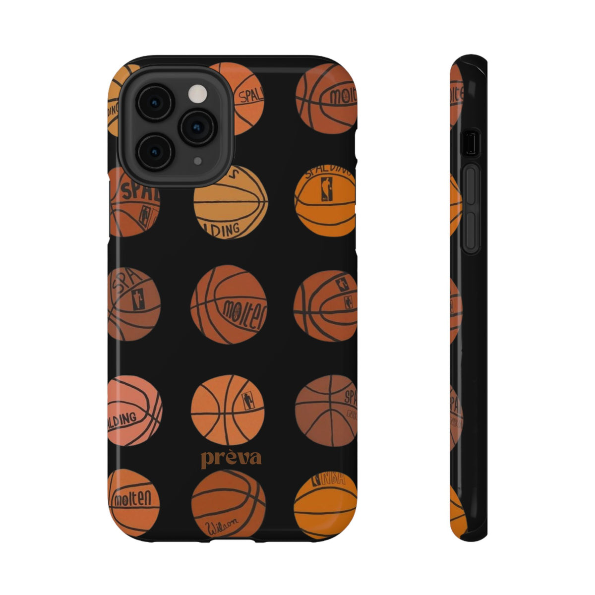 Black Basketball Phone Case